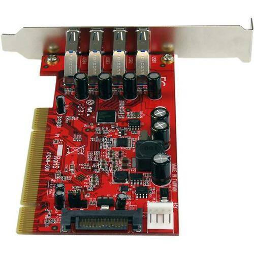 StarTech.com 4-poorts PCI SuperSpeed USB 3.0-adapterkaart met SATA-/SP4-voeding - 4 Total USB Port(s) - 4 USB 3.0 Port(s-2