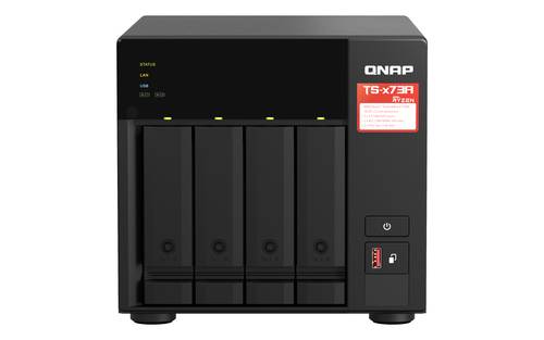 QNAP TS-473A + QSW-1105-5T Bundle Pack, NAS, Tower, Ryzen Embedded, V1500B, 8 GB, DDR4-1