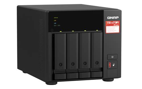 QNAP TS-473A + QSW-1105-5T Bundle Pack, NAS, Tower, Ryzen Embedded, V1500B, 8 GB, DDR4-2