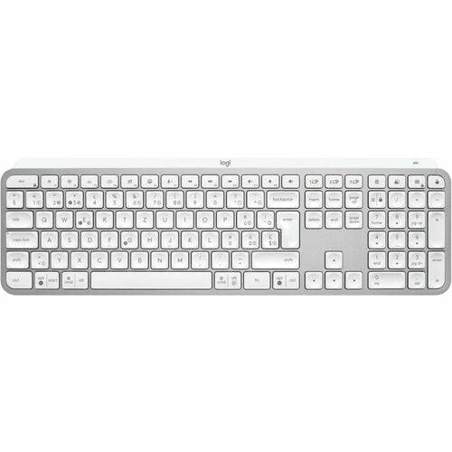 Logitech MX Keys S Toetsenbord - Draadloos Verbinding - USB Interface - Swiss - QWERTZ indeling - Grijs - Membraan/schaa-0