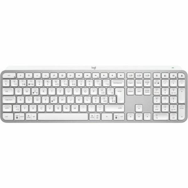 Logitech MX Keys S Toetsenbord - Draadloos Verbinding - USB Interface - Swiss - QWERTZ indeling - Grijs - Membraan/schaa