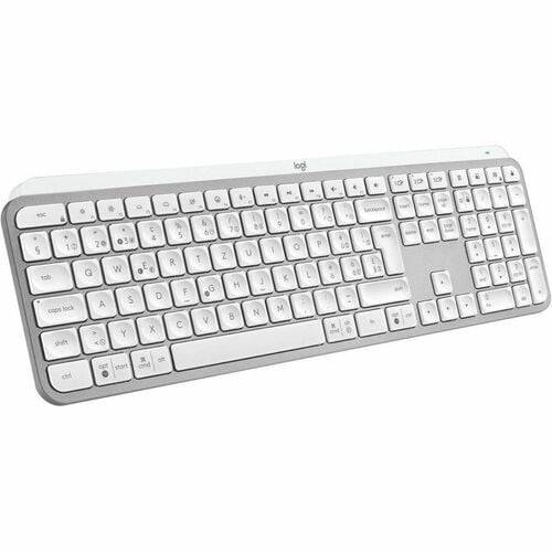 Logitech MX Keys S Toetsenbord - Draadloos Verbinding - USB Interface - Swiss - QWERTZ indeling - Grijs - Membraan/schaa-1