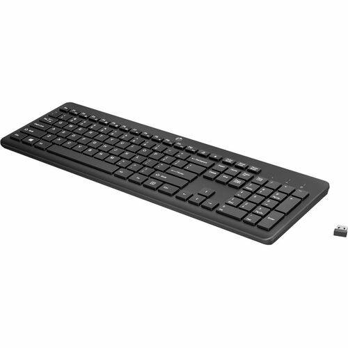 HP 230 Toetsenbord - Draadloos Verbinding - Zwart - RF - 2,40 GHz - Notebook-0