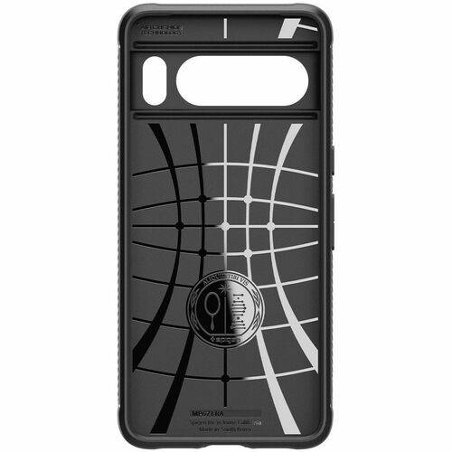 Spigen Rugged Armor Robuust Case voor Google Pixel 8 Pro Smartphone - Carbon Fiber - Mat zwart - Mat zwart - Valbestendi-0