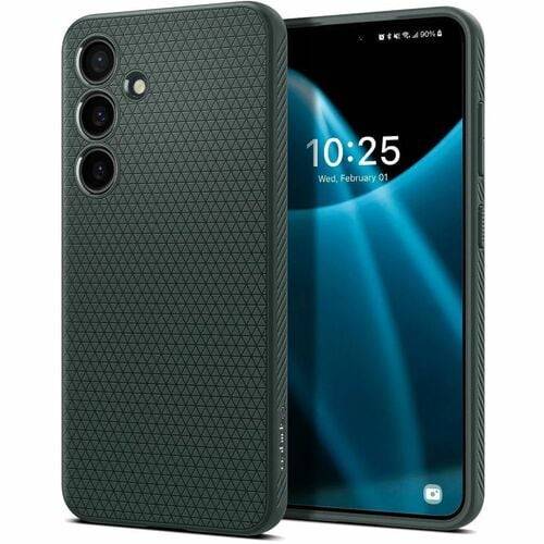 Spigen Liquid Air Case voor Samsung Smartphone - Groen - Stootabsorberend, Antiperforatie, Valbestendig, Schokbestendig-0
