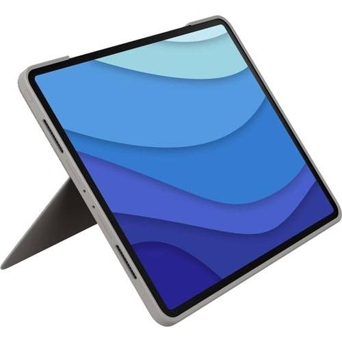 Logitech Combo Touch Toetsenbord/hoes voor 32,8 cm (12,9") Apple iPad Pro (5e generatie) Tablet-pc - Zand - Krasbestendi-1