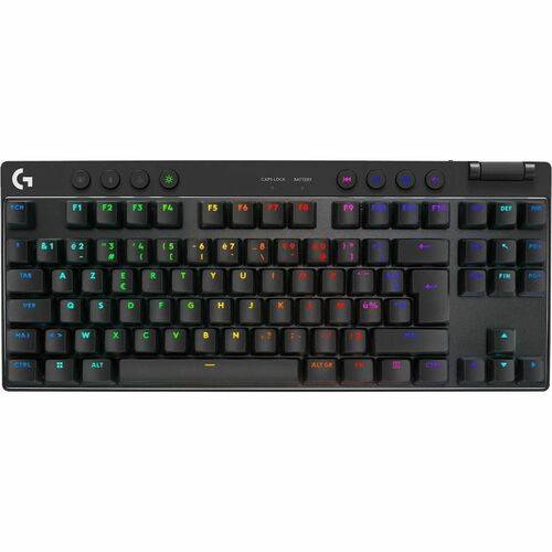 Logitech G PRO X TKL Gaming-toetsenbord - Draadloos Verbinding - USB 2.0 Interface - RGB LED - Frans - AZERTY indeling --0