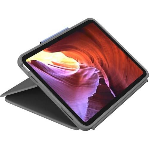 Logitech Rugged Folio Robuust Toetsenbord/hoes (Folio) Apple, Logitech iPad (10th Generation) Tablet-pc - Grafiet - Valb-1