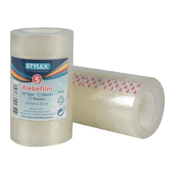 Stylex Plakband 18mmx3m 5 stuks-0