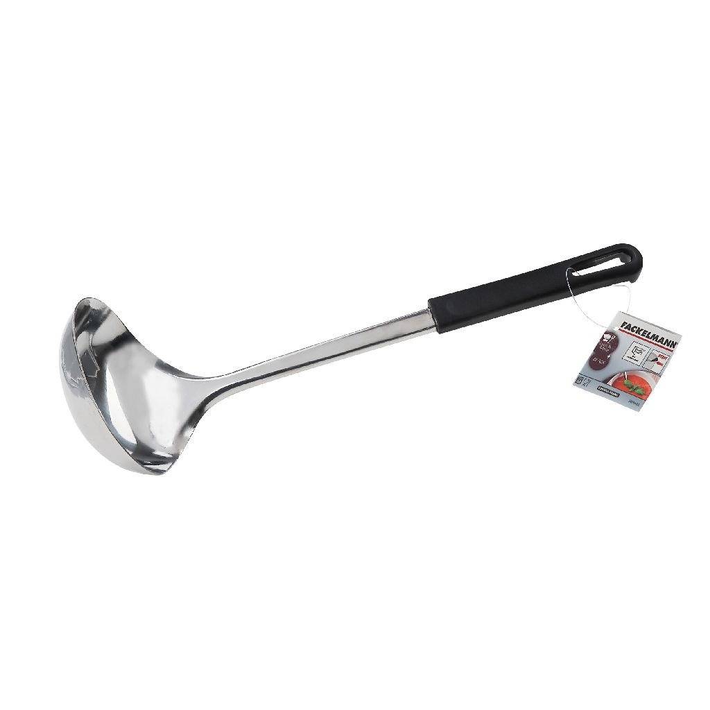 Fackelmann Food and More Soeplepel 30 cm Zwart PP/RVS-0