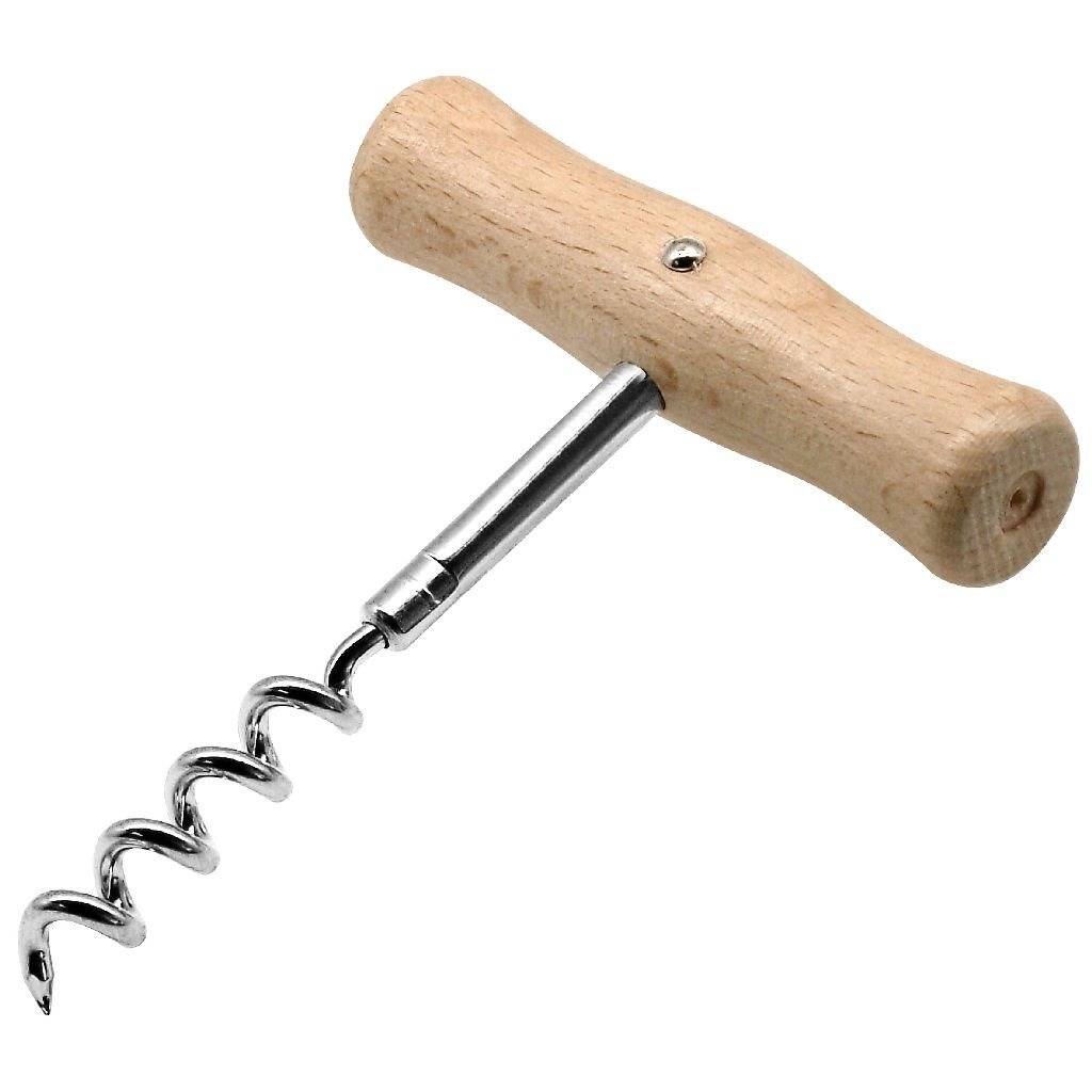 Fackelmann Basic Kurkentrekker 10.5 cm Hout/Chroom-0