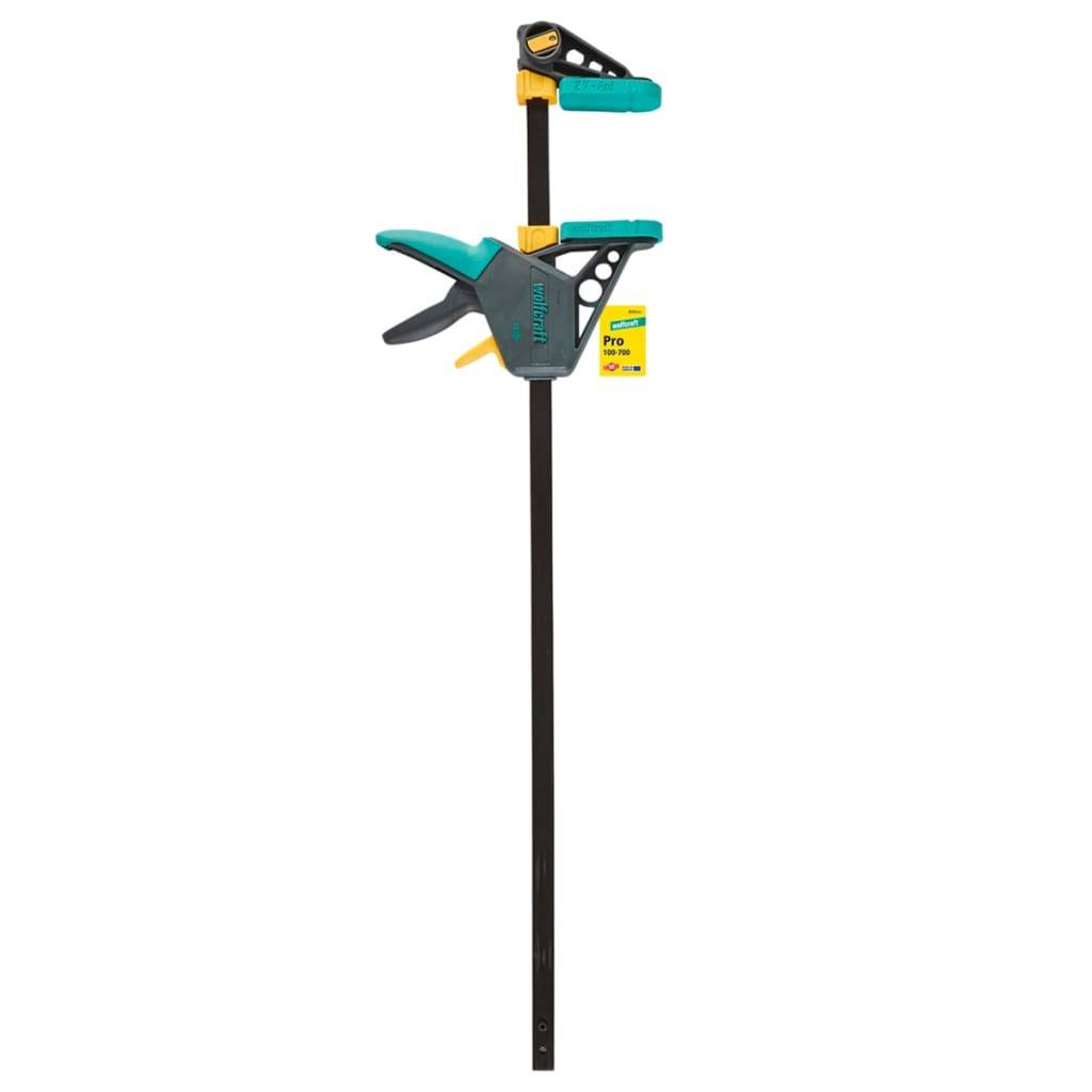 Wolfcraft EHZ Eenhand Klem PRO100/700 mm 3033000 - Klembreedte (max.): 700 mm, Klemdiepte: 100 mm-0