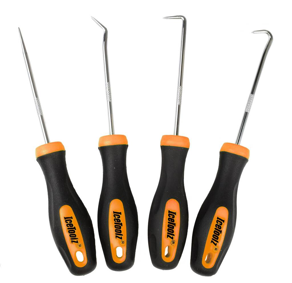 Icetoolz haak set, recht, 45°, 90°, gebogen, 4-delig, 28a4 47181522810434718152281043-0