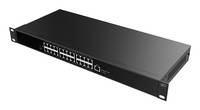 Fanvil PN24 netwerkswitch, onbeheerd, Fast Ethernet (10/100), zwart.-0