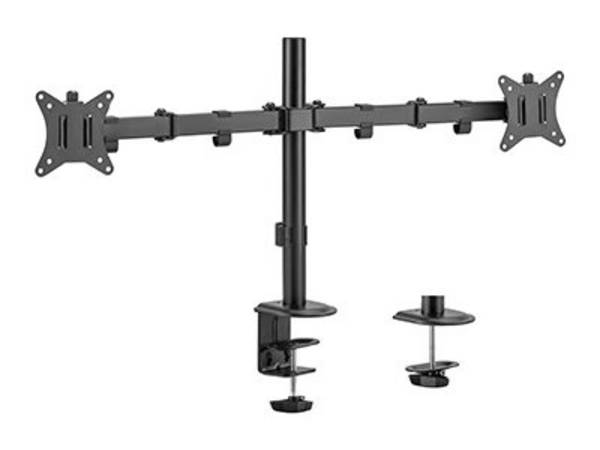 GEMBIRD MA-D2-01 Houder; 9kg; 17÷32"; zwart; Arml: 441mm; aluminium,plastic,staal - 1 stuk