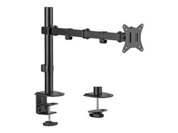 GEMBIRD MA-D1-01 Houder; 9kg; 17÷32"; zwart; Arml: 441mm; aluminium,plastic,staal - 1 stuk