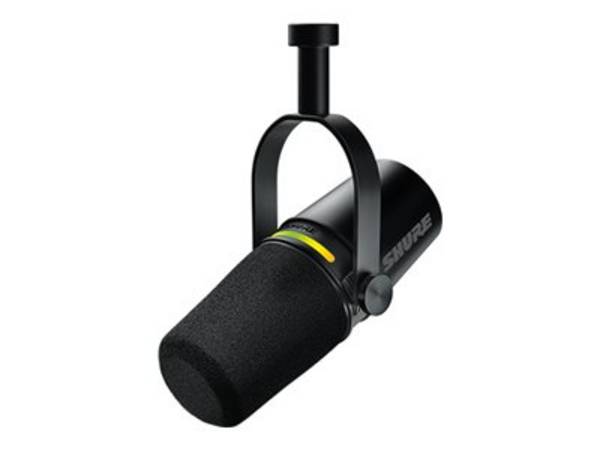 Shure MV7+-K - Spreek-/zangmicrofoon met XLR/USB-C-aansluiting, zwart