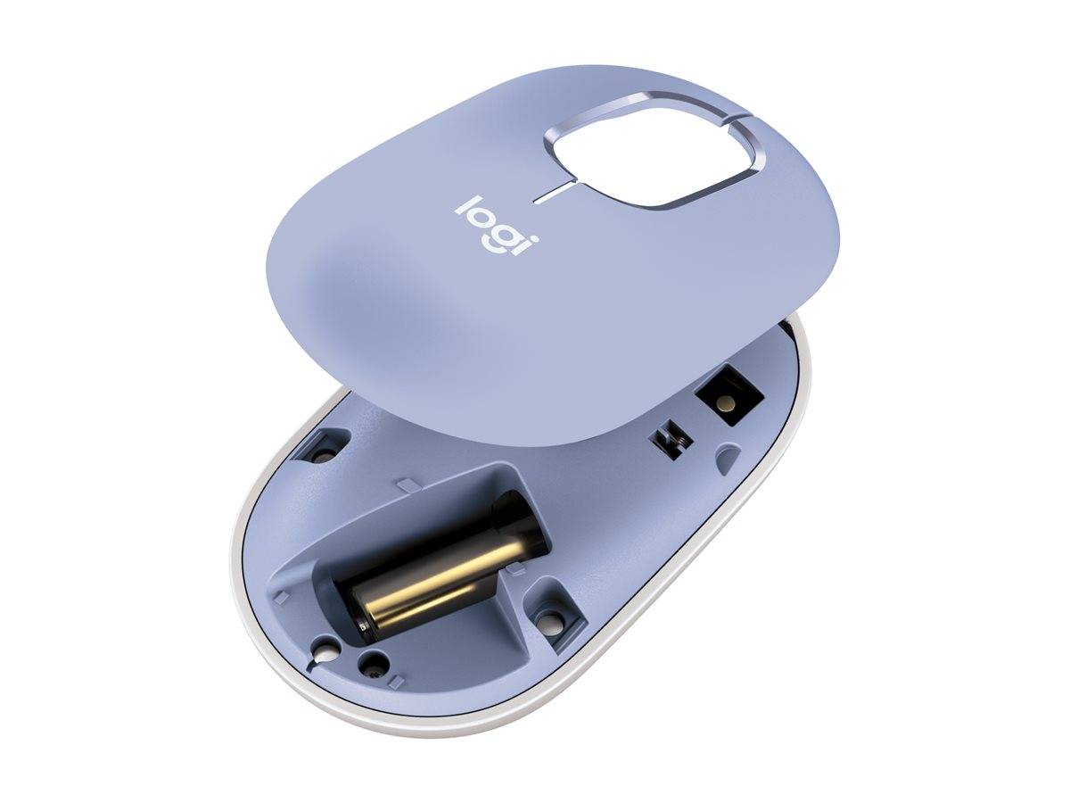 Logitech Logitech POP - Maus - anpassbarer Emoji - optisch Muis Bluetooth Optisch Lila 4 Toetsen-2