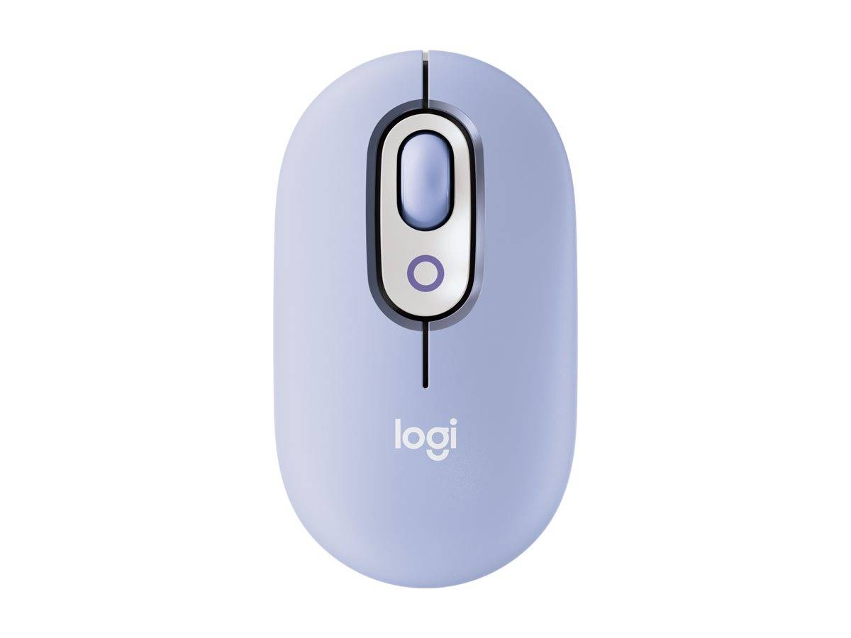 Logitech Logitech POP - Maus - anpassbarer Emoji - optisch Muis Bluetooth Optisch Lila 4 Toetsen-4