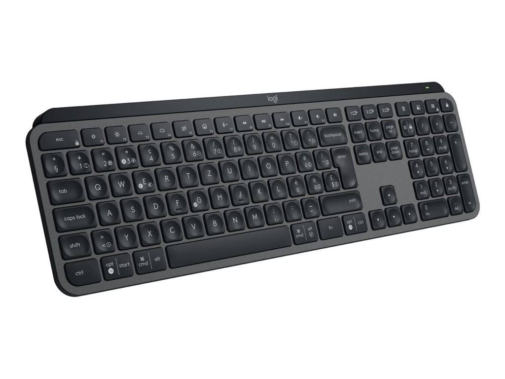 Logitech MX Keys S Toetsenbord - Draadloos Verbinding - USB Interface - Swiss - QWERTZ indeling - Grafiet - Membraan/sch-2
