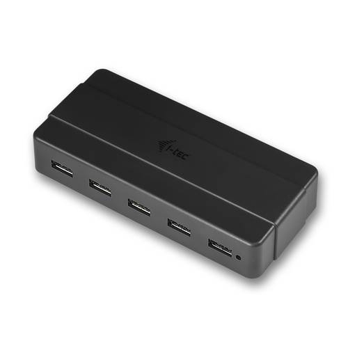 i-tec USB 3.0 Charging HUB 7 Port + Power Adapter, USB 3.2 Gen 1 (3.1 Gen 1) Type-B, USB 3.2 Gen 1 (3.1 Gen 1) Type-A, 5-0