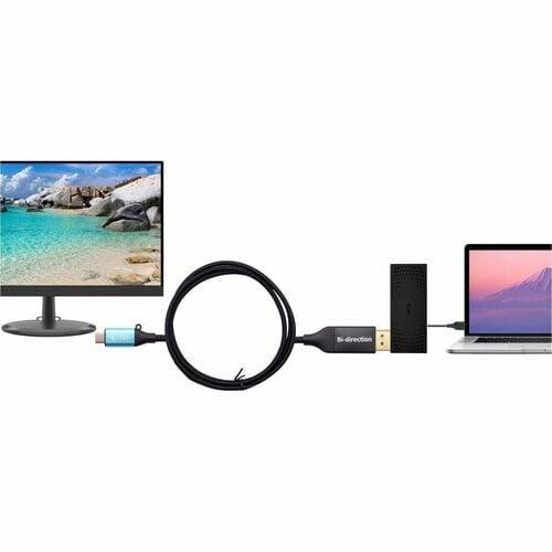 i-tec 1,50 m DisplayPort/USB-C A/V-kabel voor Dockingstation, Monitor, Grafische kaart, Desktop, Notebook, Projector - T-1