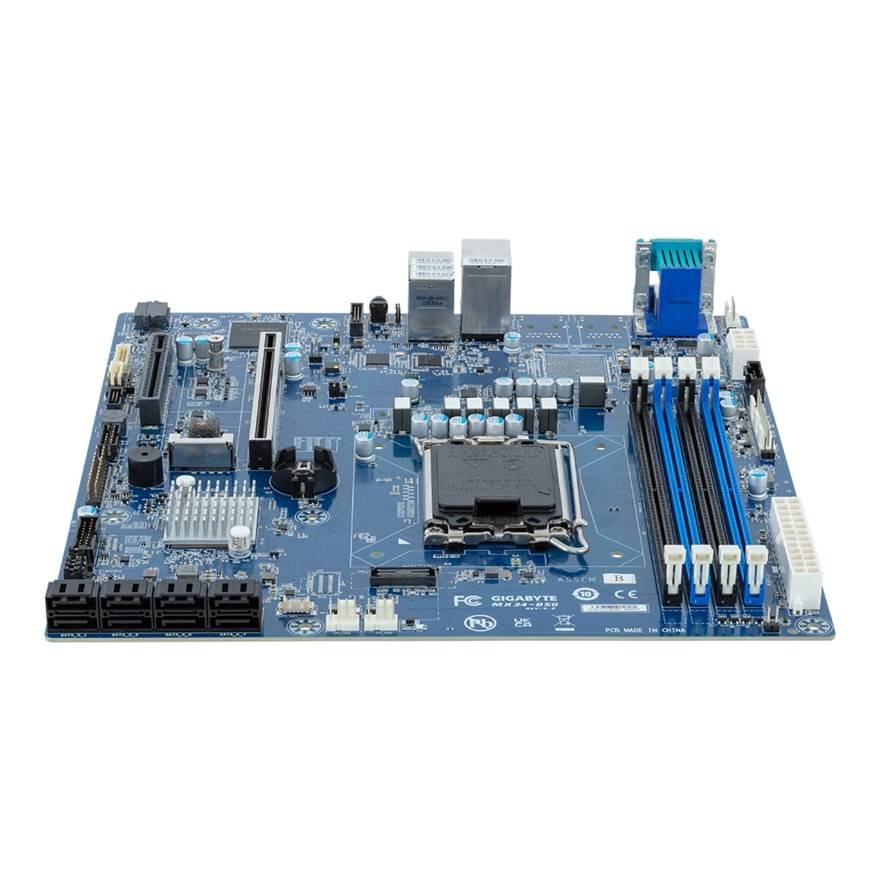 Moederbord - Gigabyte MX34-BS0 1x LGA 1700 Intel® Xeon® E-2400 / 6300 Intel® Pentium® Gold G7400 / G7400T Intel® C262-2