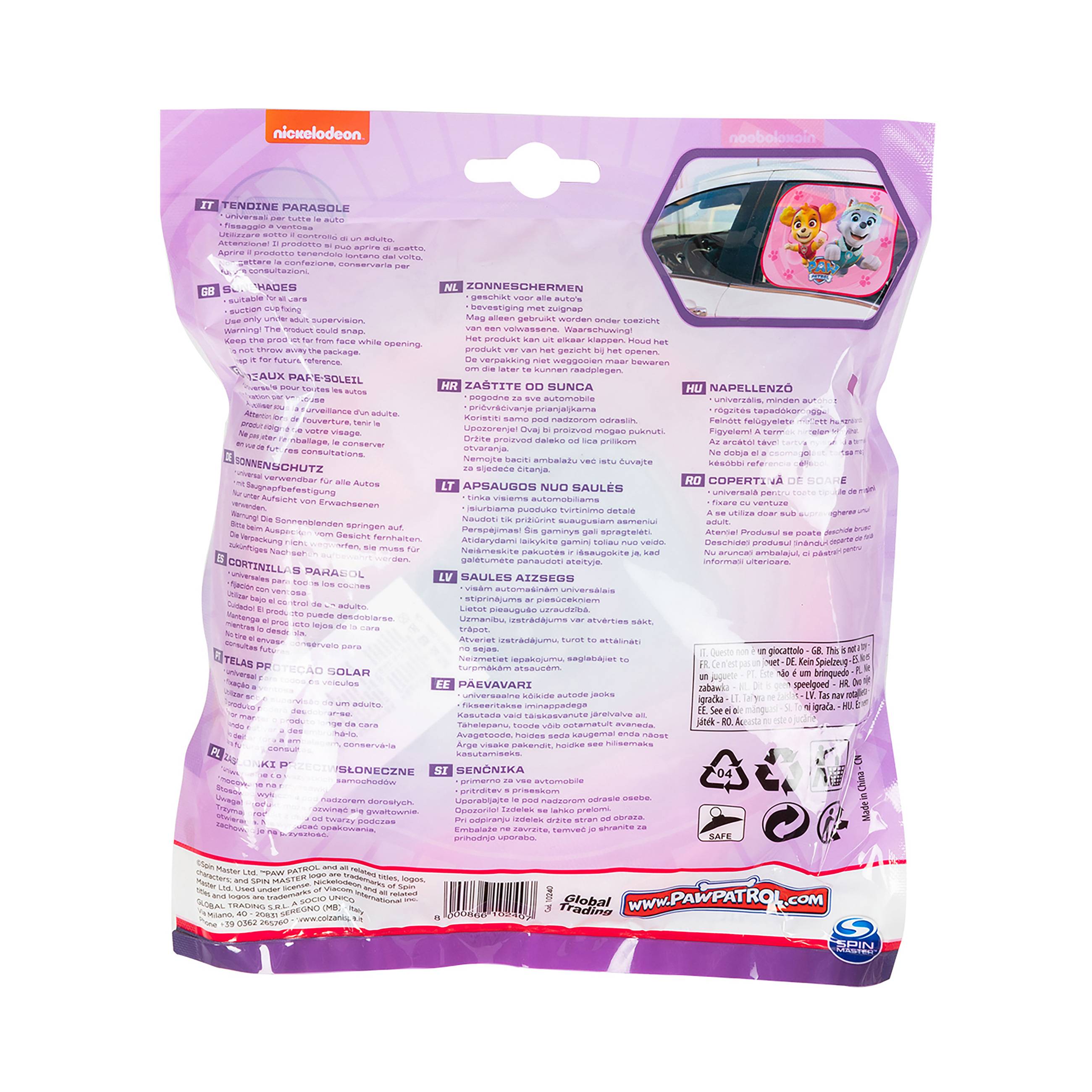Nickelodeon Paw Patrol Pop-Up Zonneschermen Roze-1