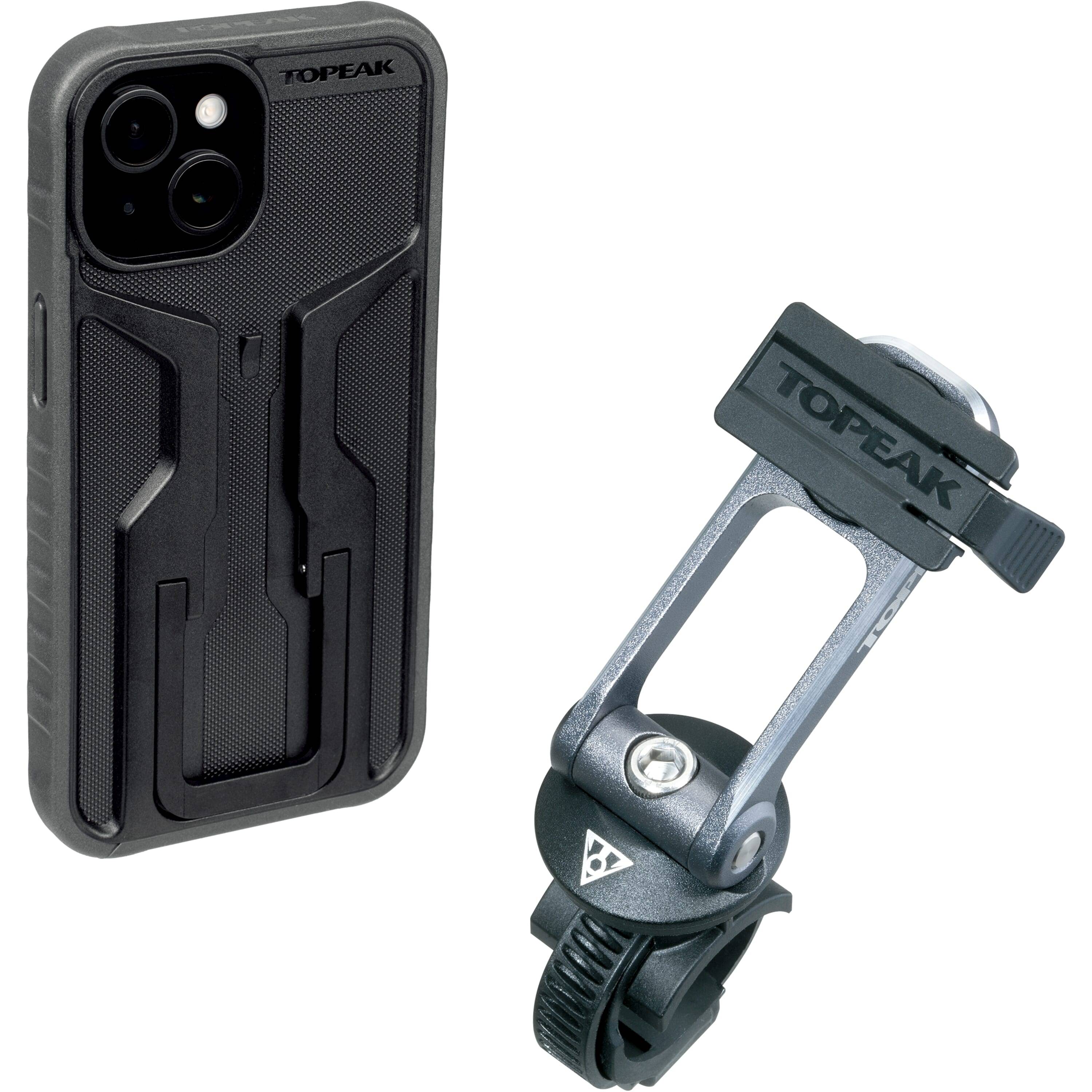 Topeak telefoonhouder ridecase iphone 15 plus bevestiging 47100697104254710069710425-0