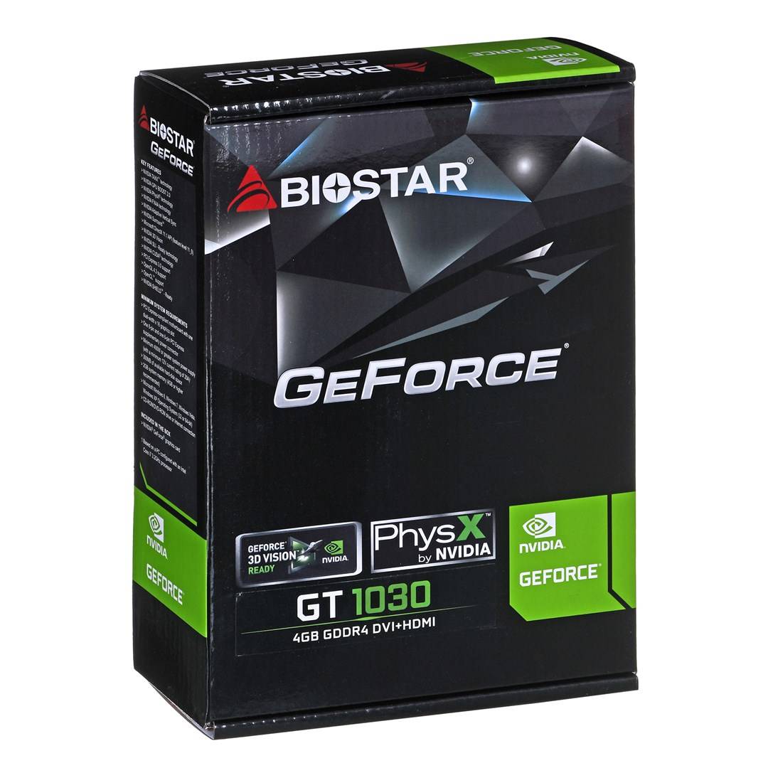 Biostar GeForce GT1030 NVIDIA GeForce GT 1030 4 GB GDDR4-1
