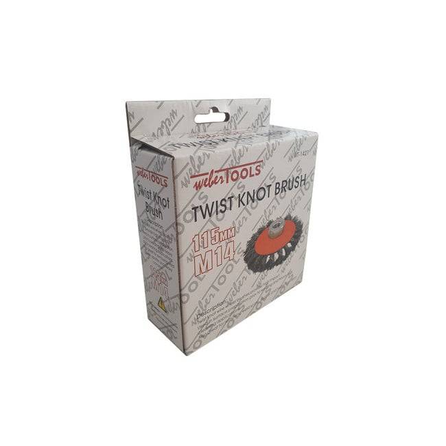 WEBER TOOLS Platte staalborstel getordeerd Ø 115 mm-2