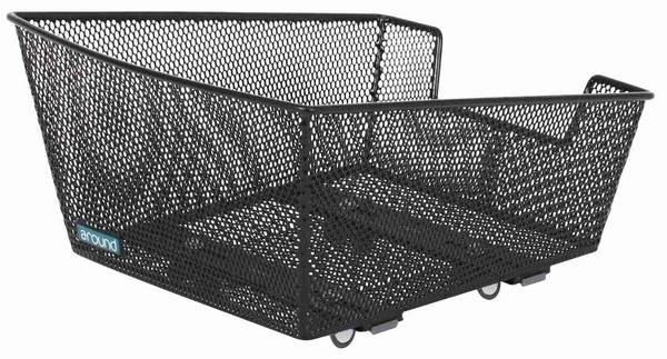 Fietsmand Around College Basic Small incl. voorgemonteerd Around Fix systeem - zwart