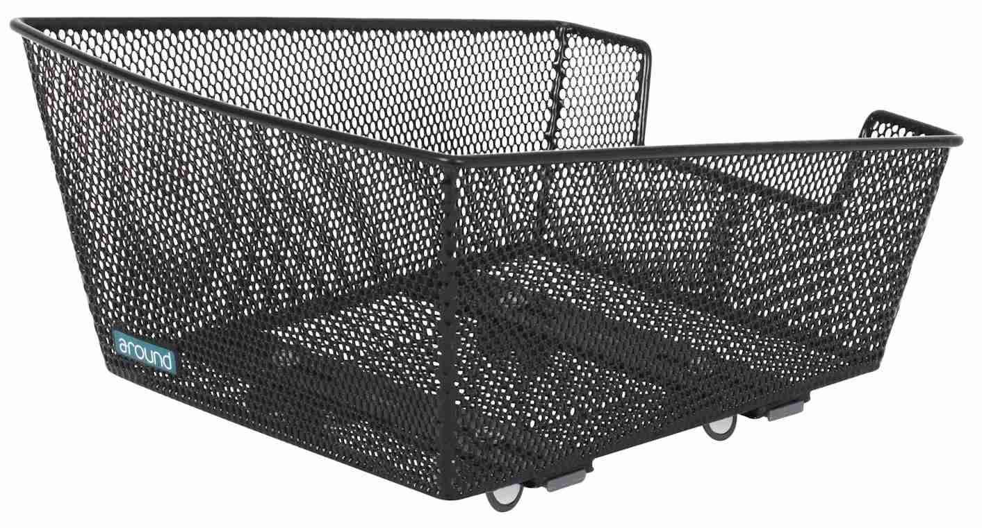 Fietsmand Around College Basic Small incl. voorgemonteerd Around Fix systeem - zwart-0