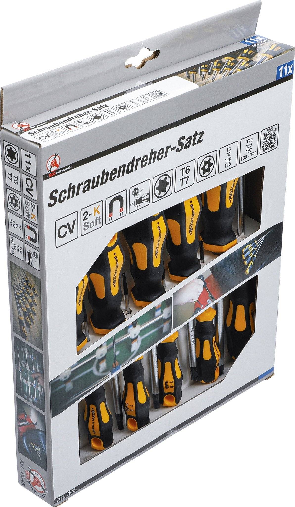 BGS Schroevendraaierset voor Torx met boring T6 - T40 11 delig-1