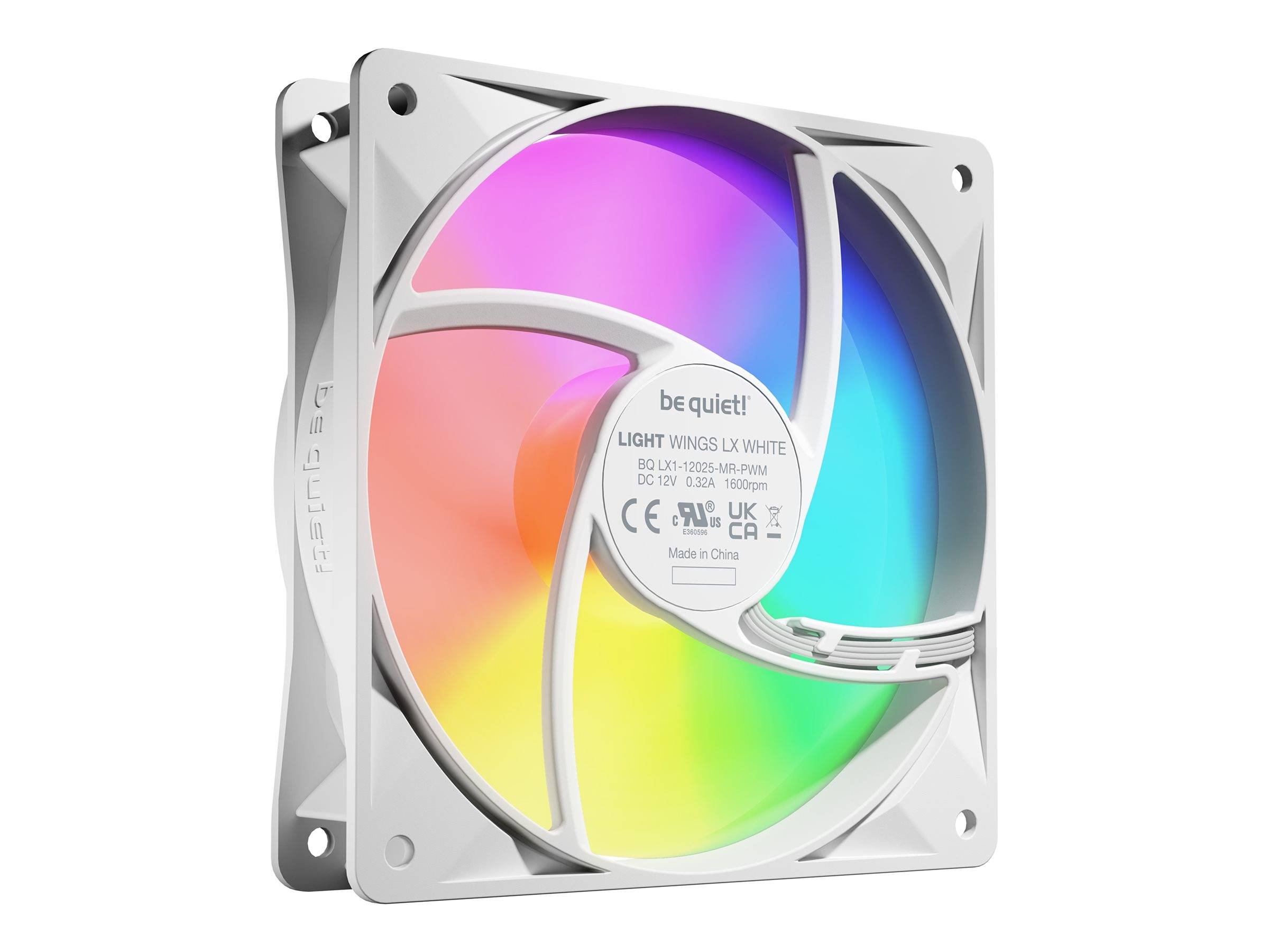 wees stil! ventilator 120mm Light Wings LX PWM Triple Wit-0
