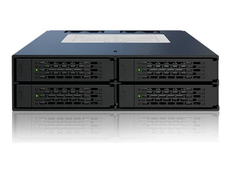 Backplane IcyDock 4x6,3cm SATAI-III in 1x5,25" HDD/SSD zwart-1