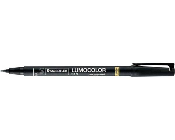 STAEDTLER foliepen Lumocolor perm S zwart 10 stuks