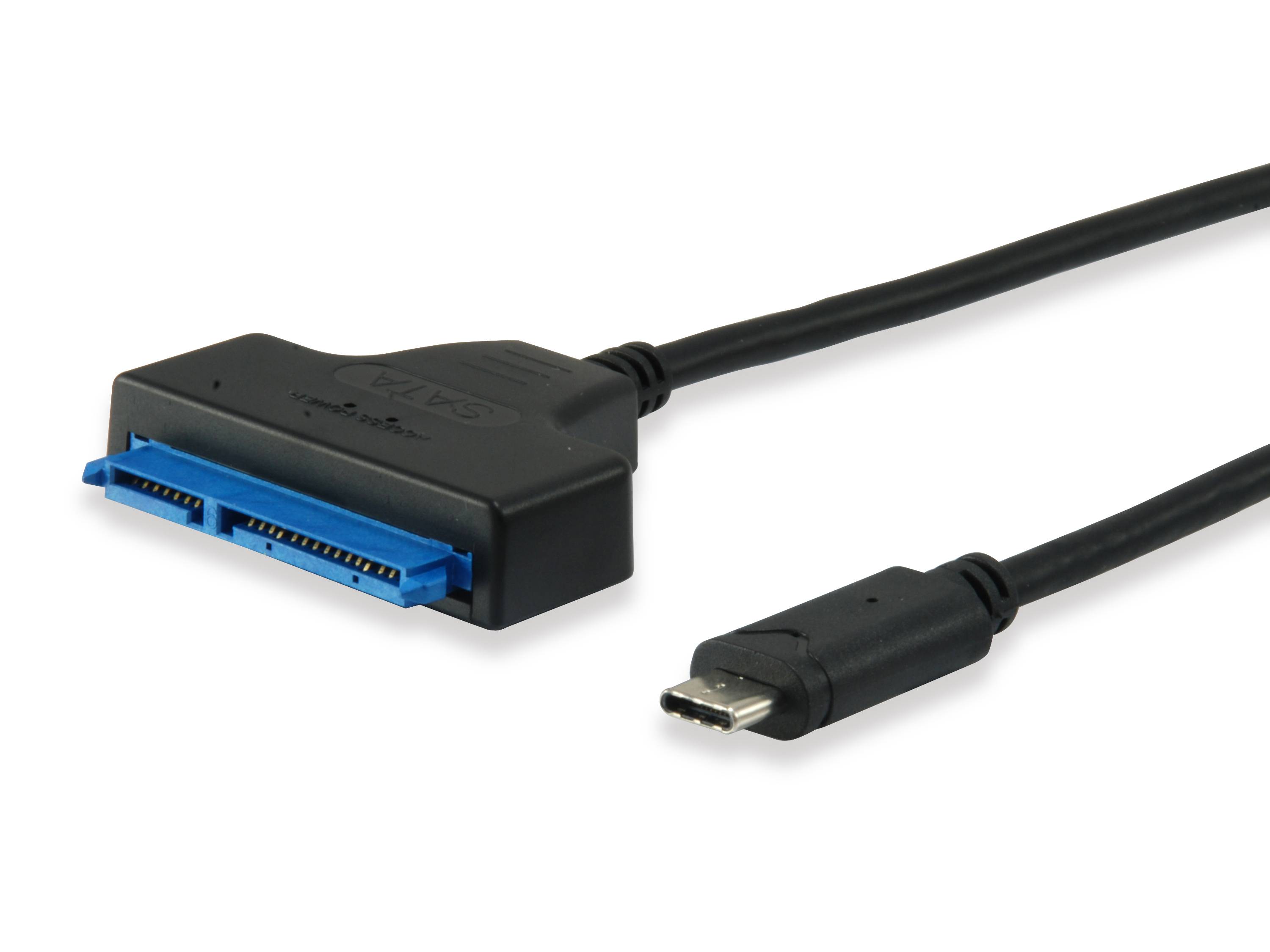 Equip Adapter USB-C -> SATA-kabel -5Gbs 0,50m sw-1