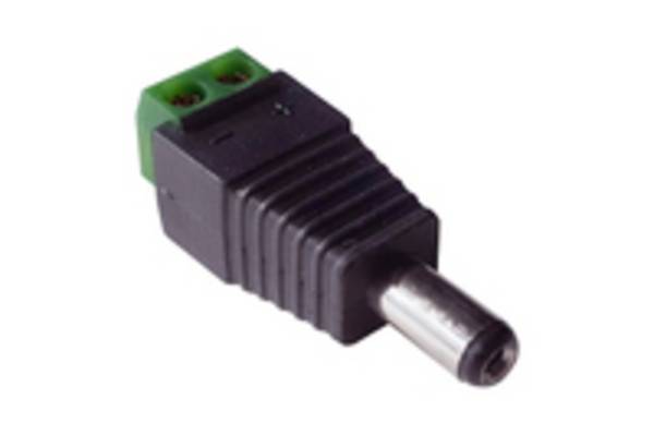 Wantec adapter 5,5mm holle stekker naar schroefklemmen