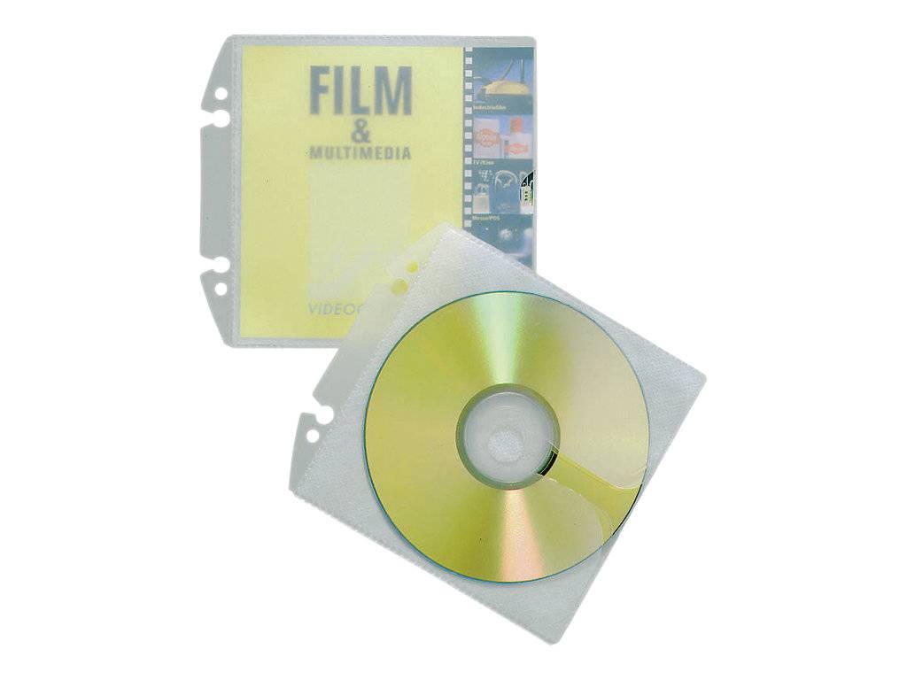 Durable CD/DVD-ordnerhoes 1 CD/DVD/Blu-Ray PP Transparant 10 stuk(s) 522319-0
