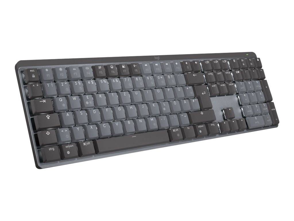 Logitech MX Mechanical Toetsenbord Draadloos QWERTZ, Zwitsers Grijs Easy Switch 3 apparaten, Verlicht, Numeriek toetsenb-2