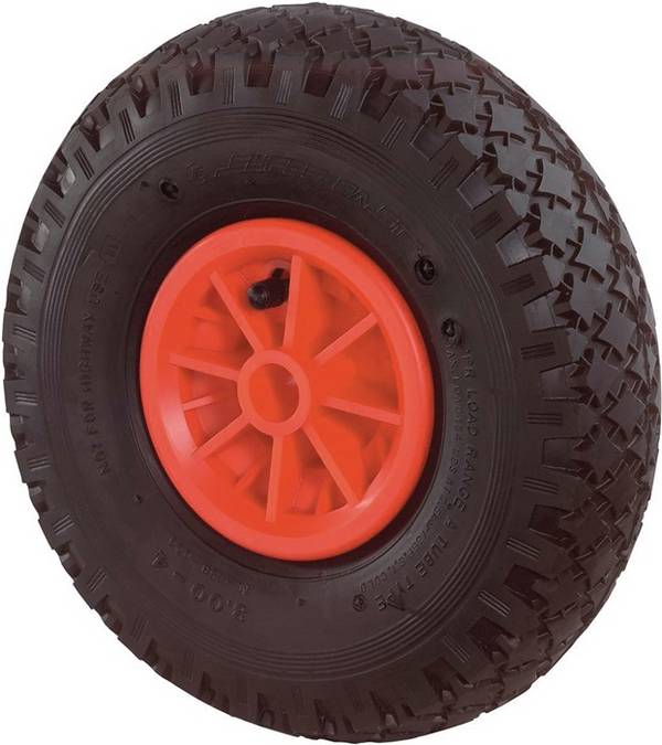 Wiel met luchtband wiel-d. 200 mm draagvermogen 80 kg reserve-wiel ribbelprofiel