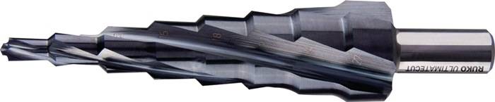 Getrapte boor ULTIMATECUT boorbereik 6-27 mm HSS RUnaTEC spiraalgegroefd snedeaa