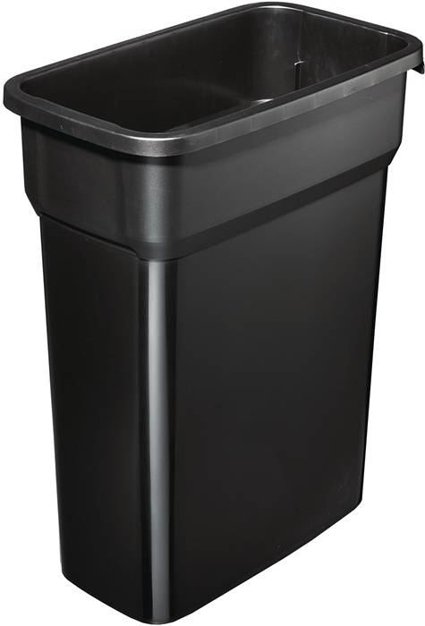Recyclingcontainer 55 l H610xB490xD290 mm zwart ROTHO