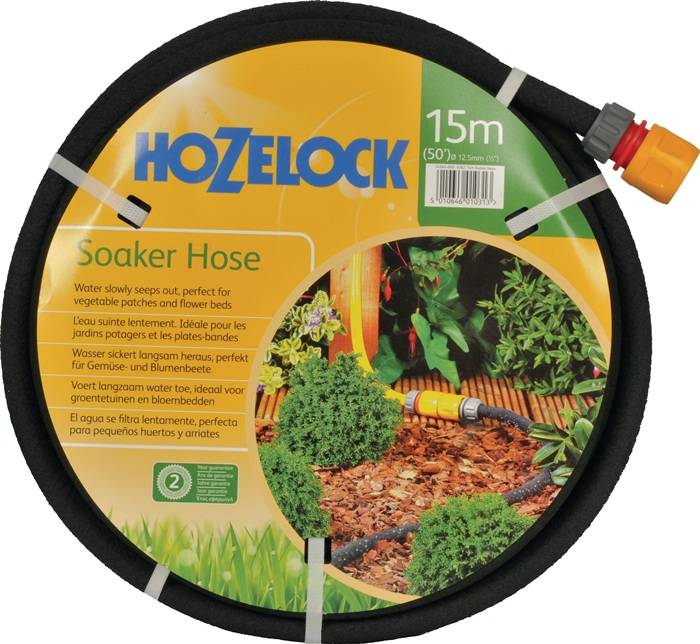Drainageslang lengte 15 m binnen-d. 12,5 mm buiten-d. 12,5 mm HOZELOCK