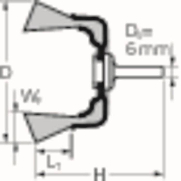 Potborstel TBU ST d. 50 mm draaddikte 0,3 mm staal PFERD-3