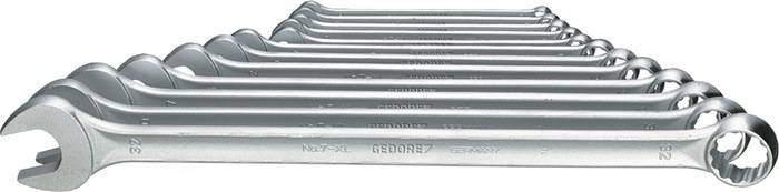 Ring-steeksleutelset 7 XL-012 12-delig sleutelwijdte 10-32 mm vorm A chroom-vana