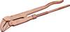Pijptang, schuine bek totale lengte 540 mm spanwijdte 0-51 mm voor buizen 2 inch