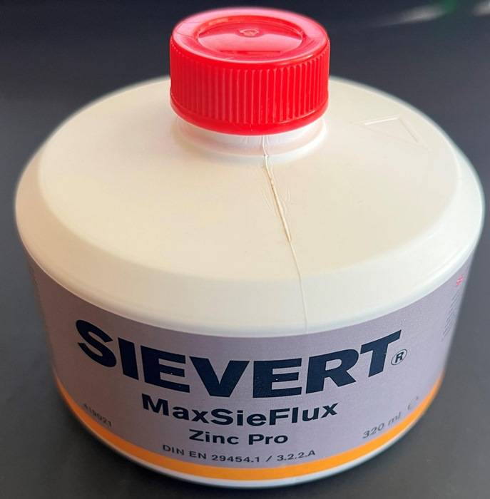 Soldeerwater MaxSieFlux Zink Pro 320 ml voor voorverweerd titaniumzink SIEVERT-0
