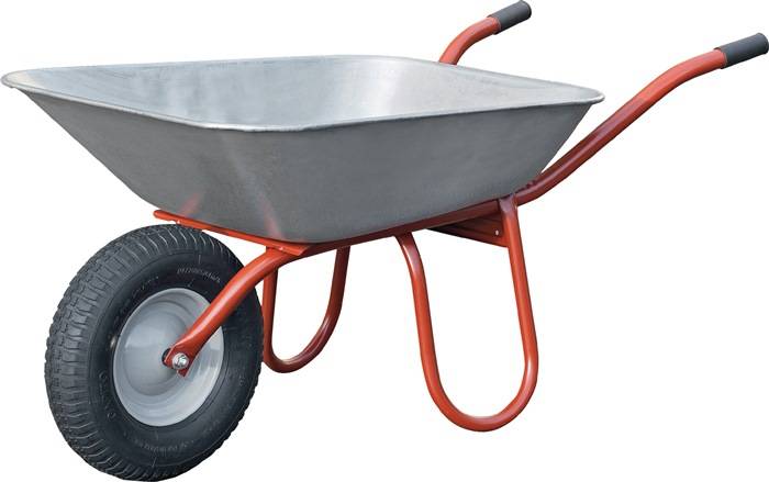 Kruiwagen Carry 85 l wiel met luchtband stalen velg met kunststof glijlager CAPI